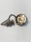 Solid Sterling Silver Cheerleader Hjh 1967 School Lapel Pin