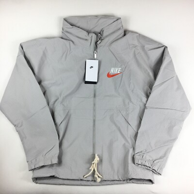 Nike Woven Mesh Lined Full Zip Hooded Lightweight Jacket DM5285