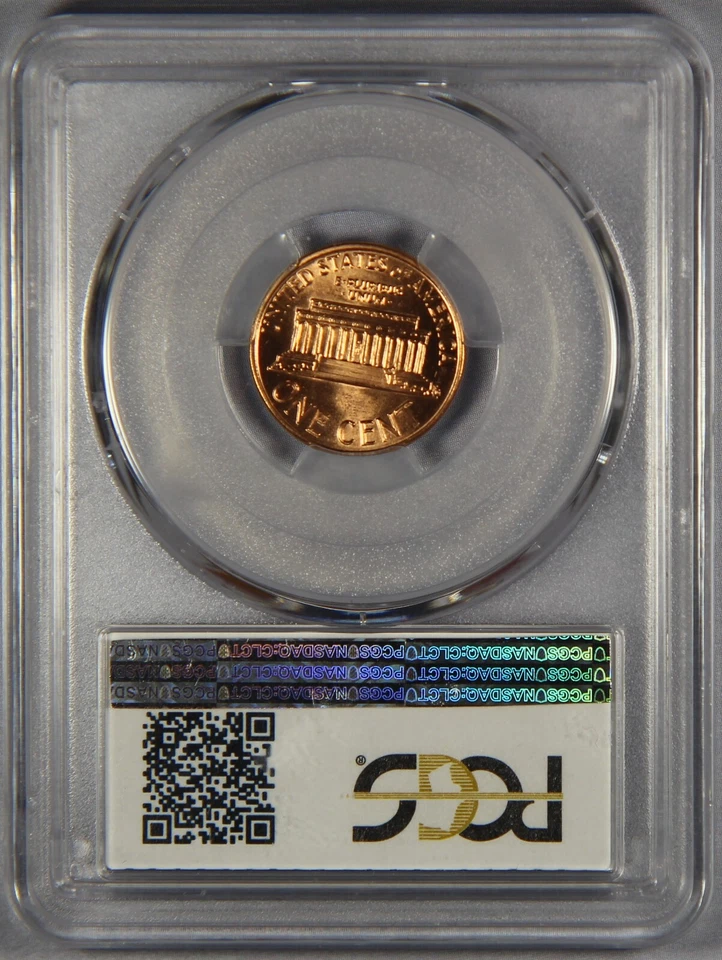 1989 Lincoln Memorial Cent Penny PCGS MS68 RD 1c - Image 2 of 3
