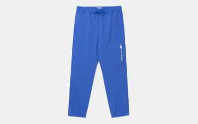 AIME LEON DORE x NEW BALANCE BLUE NYLON TRACK PANTS SONNY 860 550