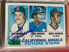 Lot of 3 Tom Brunansky autographed baseball cards including rookie card
