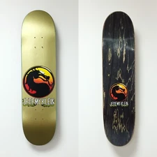Jk Industries Dragon Mortal Kombat Jeremy Klein Hand Screened Deck Gold Ltd. /9