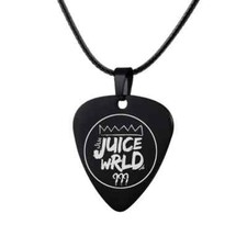 Juice Wrld 999 Black  Necklace Rope Chain Black SS + Wristband gift!