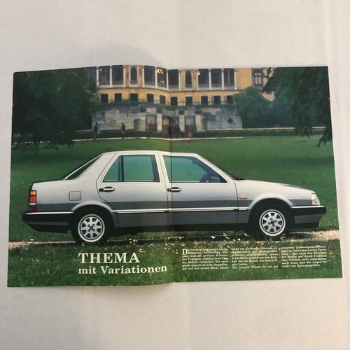 1985 Lancia Thema Car Sales Brochure Catalog German Turbo - Picture 2 of 5