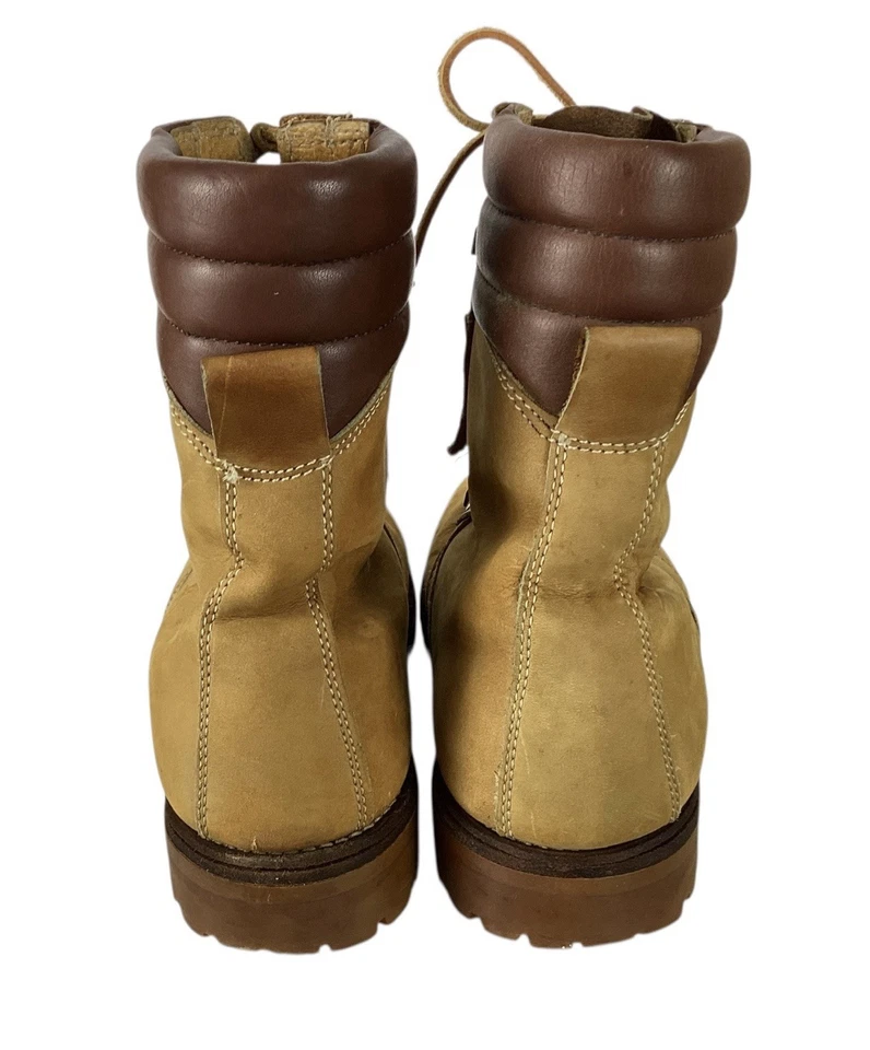 Mont Blanc Botas Para Hombres 10 D Cuero Marrón Senderismo Aire Libre Ropa de Trabajo Con Cordones Foto 2 de 4