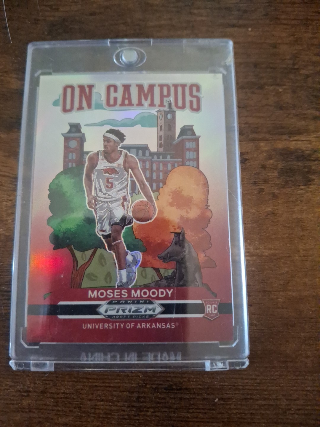 2021-22 Panini Prizm Draft Picks - On Campus Moses Moody #8 (RC)
