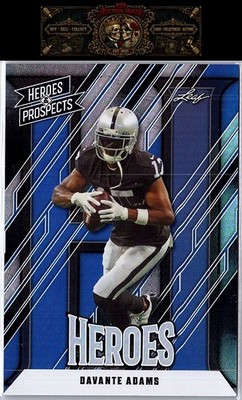 2024 Leaf Heroes & Prospects #177 Davante Adams Blue #/99