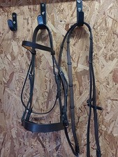 Jeffries Cavesson Bridle, With Reins, Cob Size.Brown.(Ref:421Y)