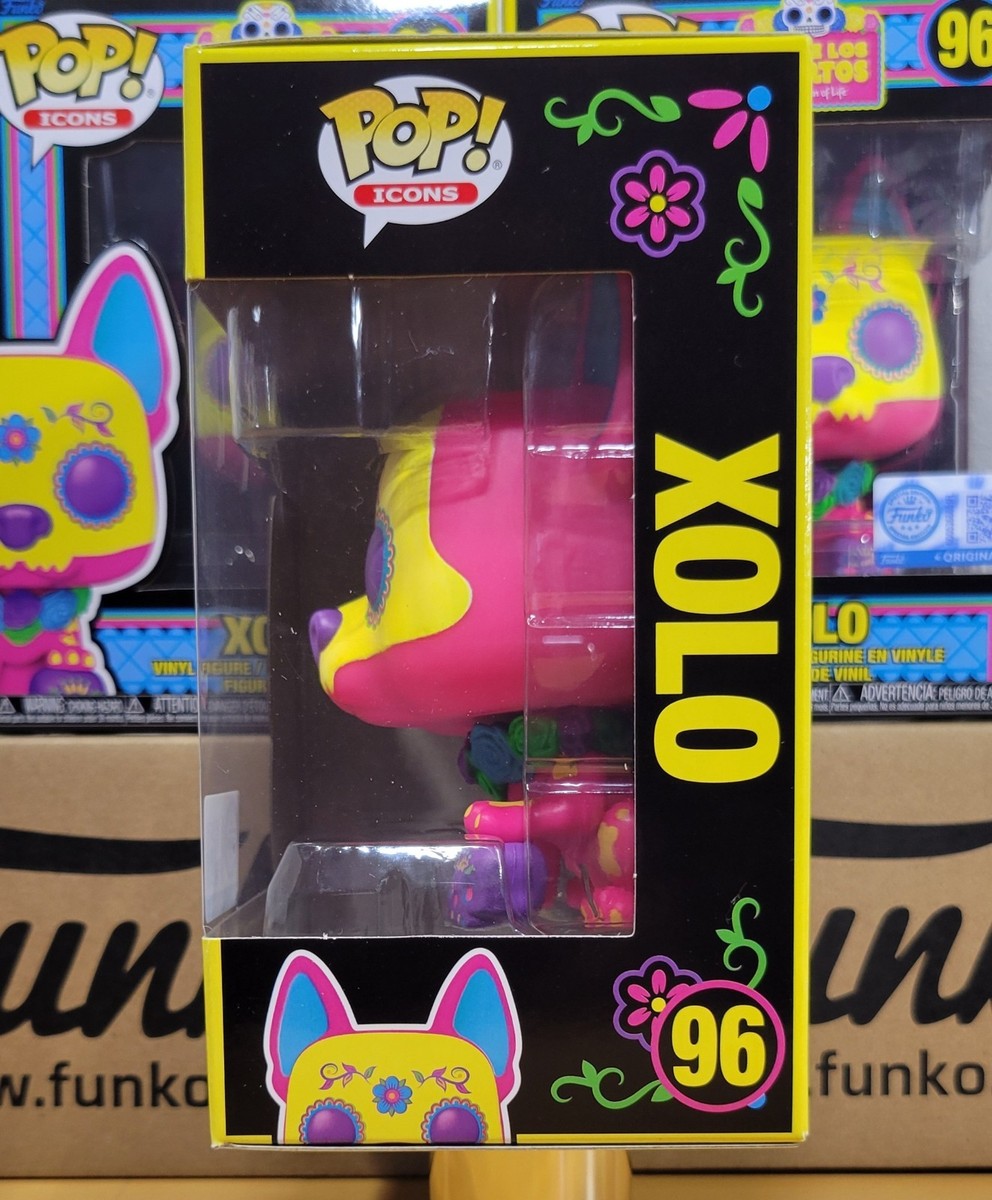 FUNKO POP XOLO 96 DIA DE LOS MUERTOS EXCLUSIVE BLACKLIGHT GLOW POP