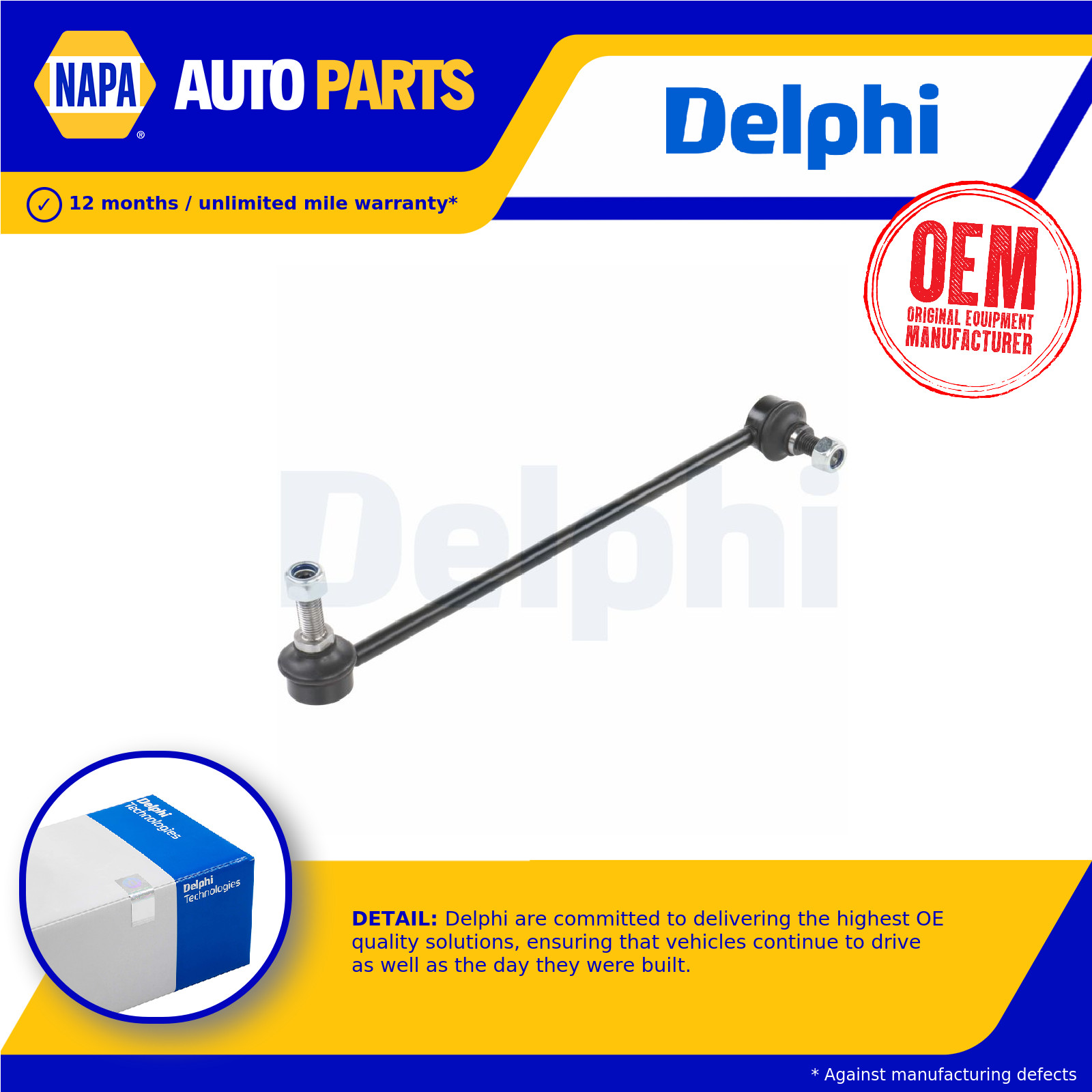Anti Roll Bar Link Front Right TC1041 Delphi Stabiliser Drop Link 1J0411316D New