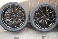 5x120 Wheels Corvette C6 C7 Zl1 Zr1 Stingray Rear Wheels Set 5x4.75