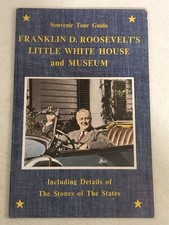 Franklin D Roosevelt Little White & Museum Souvenir Tour Booklet Vintage Bx1