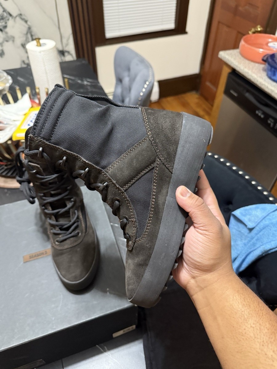 Yeezy Season 3 Onyx Shade Military Boots Size 37 EU or 6 Women's