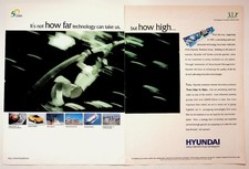 1997 Hyundai 50th Anniversary Vintage Print Ad Chips To Ships Technology