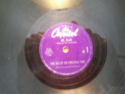 CAPITOL 78 RECORD 32130/MEL BLANC/YAH DAS IST EIN CHRISTMAS TREE/IT'ANT WAIT TIL