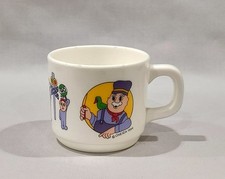 Railroad Meal Time Oneida 1994 Plastic Childrens Toy Coffee Mug Train