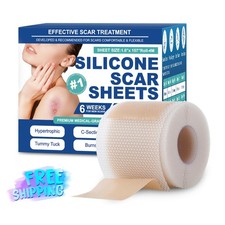 Silicone Scar Sheets Roll 4M Surgical C-Section Scar Care Free Ship