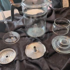 Vintage Pyrex Flameware 7826-B Glass 6 cup Stovetop Coffee Percolator Complete