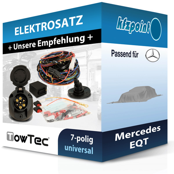 für Mercedes EQT 01.2023-Jetzt Towtec E-Satz 7Polig Universell NEU-image