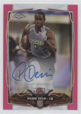 2014 Topps Chrome BCA Pink Refractor Rookie 5/75 Pierre Desir #189 Auto k5j