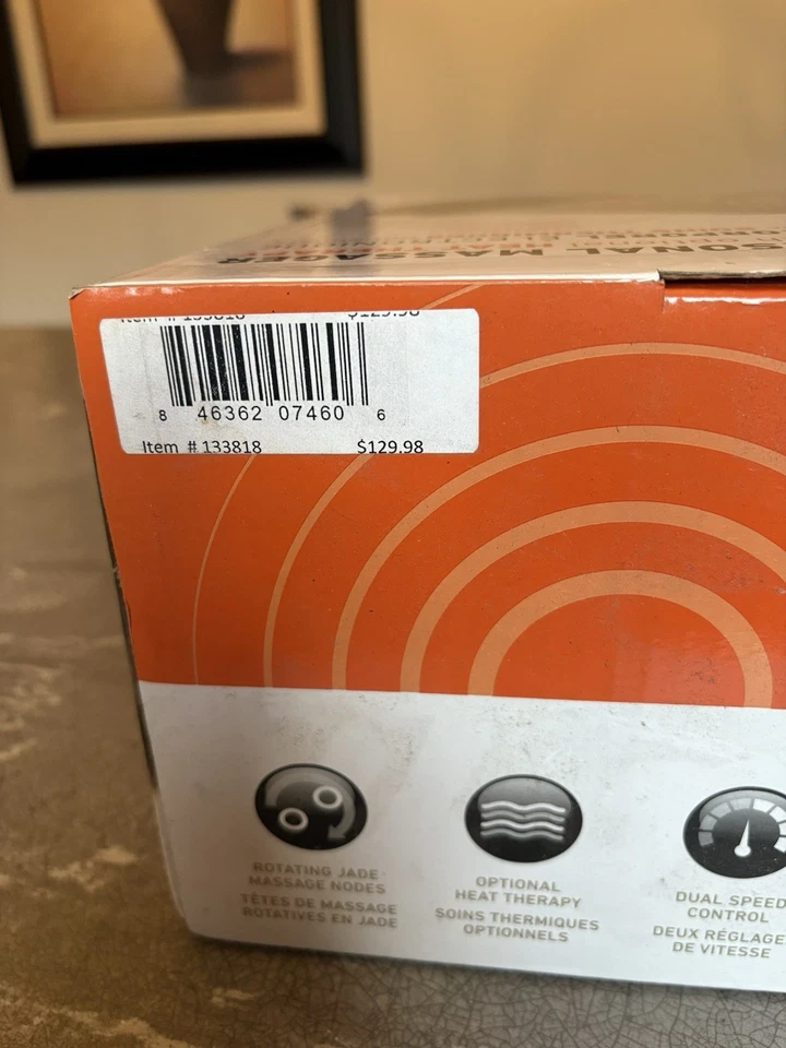 Nuevo masajeador de espalda Sonic Comfort Luxe con calor y control remoto - alivio de cuerpo completo Foto 2 de 3