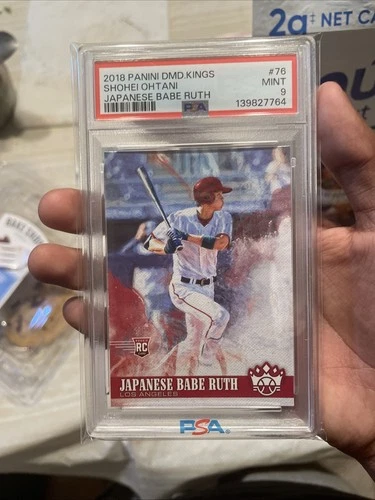 2018 Panini Diamond Kings Name Variation Shohei Ohtani  Japanese Babe Ruth Psa 9