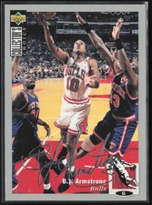 B.J. Armstrong 1994-95 Collector's Choice Silver Signature #80 Chicago Bulls