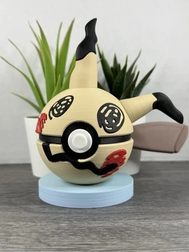 Pokemon TCG Mimikyu Inspired 3D Printed Pokeball