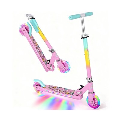 Scooters for Kids with Light-Up Wheels, Stem and Deck, Lightwei... USA FAST SHIP