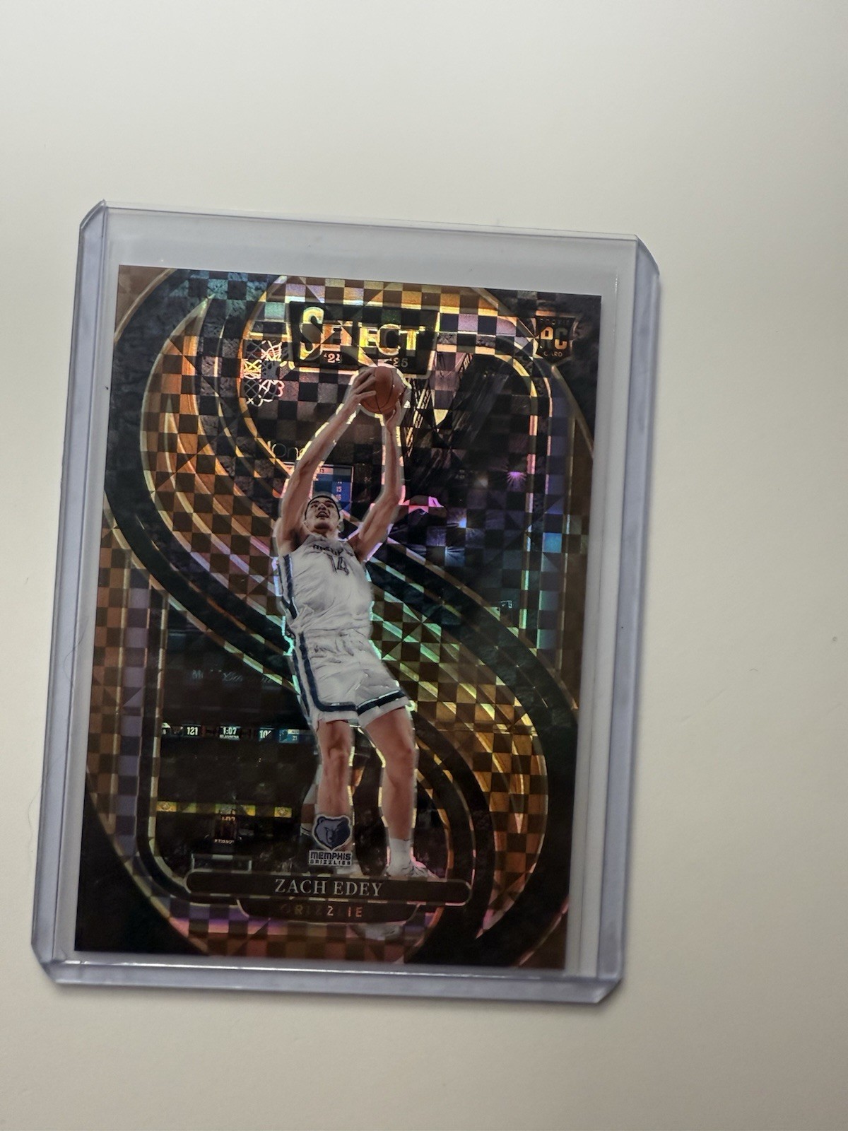 2024-25 Panini Select Premier Level Bronze Checker Zach Edey RC Rookie /49