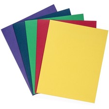 25 Pack Paper Two Pocket Folders Bulk, 2 Pocket Folders Bulk, Designed for Offic