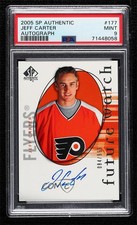 2005-06 SP Authentic Future Watch 84/999 Jeff Carter #177 PSA 9 MINT Auto 0ll