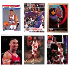Scottie Pippen 6 Card Lot NBA Chicago HoF, Team USA Hoops, Skybox, Stadium Club