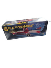 Vintage Great Flying Boat MF 742 Tin Space Litho Friction Toy Original Box