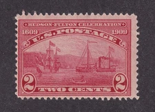 MATT'S STAMPS SCOTT #372 HUDSON-FULTON 2-CENT 1909 COMMEMORATIVE ISSUE MNH CV$42