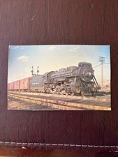 Postcard-New York Central 1977-Near Cincinnati Union Station-Chrome H-7e Mikado