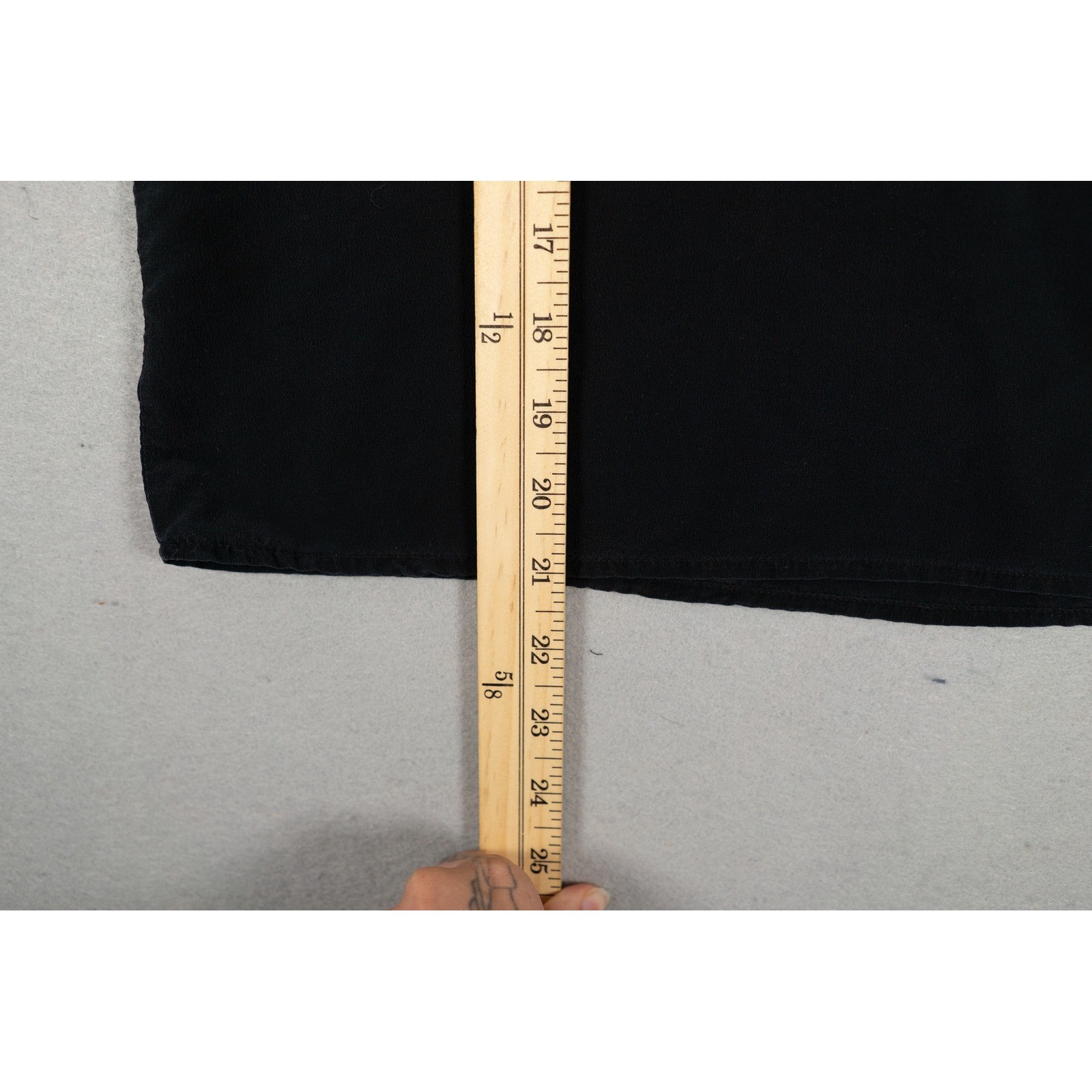 Balenciaga Womens Silk Top Boxy Cropped Boat Neck Black Size Medium Luxury image 5