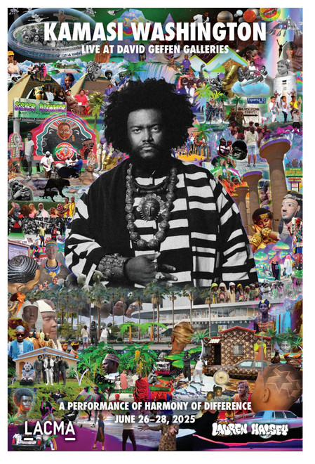 KAMASI WASHINGTON 2025 LACMA OPENING NIGHT OFFICIAL  POSTER AND BROCHURE MEMBER