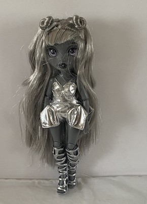 Shadow High Heather Grayson Puppe grau silber Haare komplett bekleidet Outfit