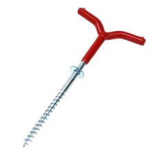 Unbreakable Screws, Threads Ground Anchor Holder Rests Rack Pole Pegs Fixed Nail