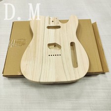 New Paulownia Wood Electric Guitar Body DIY Unfinished Natural Wood Guitar A