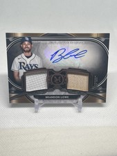 📈🔥2021 Topps Museum Brandon Lowe Patch Dual Relic-Auto /271-Rays-Pirates🔥🔥