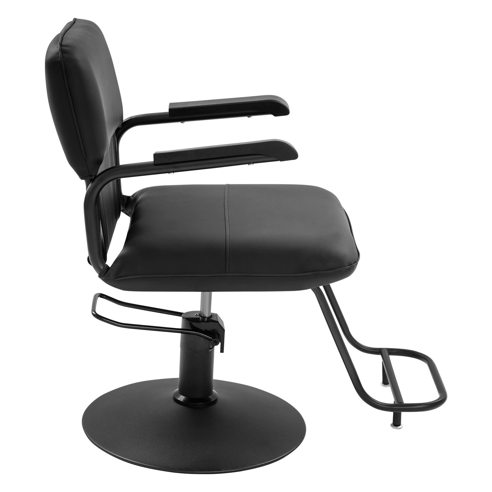Salon Styling Chair, 360° Swivel Barber Chair, Adjustable Beauty Chair black