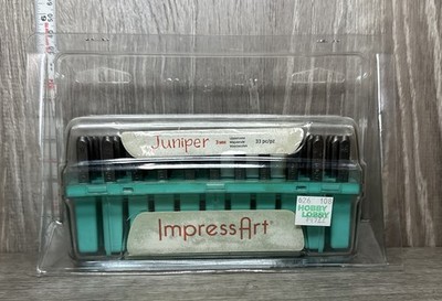 ImpressArt Juniper Lower Case Letter 3mm Metal Stamps SC1320AM Set 33Pcs