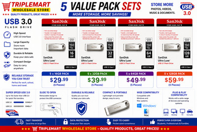 SanDisk Ultra Luxe USB 3.1 Flash Drive   5 Pack | Premium Metal USB Flash Drives
