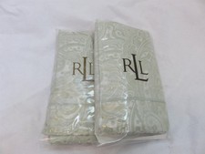 2 Ralph Lauren SUITE Paisley Sage Euro Shams 240