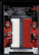 2017-18 SPx Double XL Duos Materials Justin Faulk/Noah Hanifin /199 Carolina