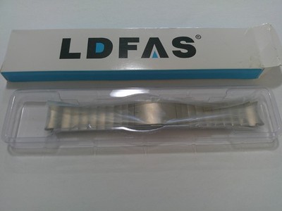 New LDFAS Smart Watch Band Titanium Curved Buckle Silver 9565