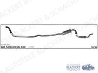 Imasaf Auspuffanlage Komplett FüR Rover 2000-3500 SchräGheck 2400 Td 1982-1986