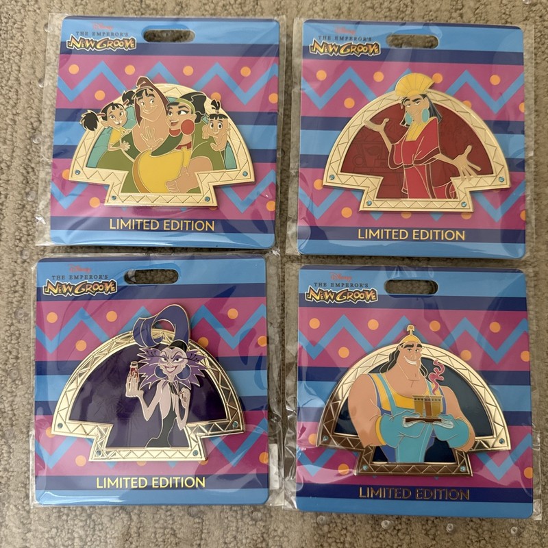 Disney WDI MOG Emperor's New Groove Pin Set LE 300